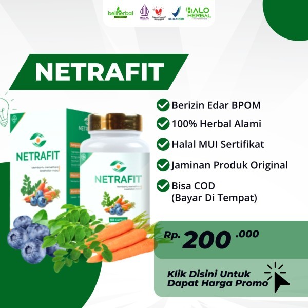 NETRAFIT Kapsul Herbal Katarak Rabun Minus Dll