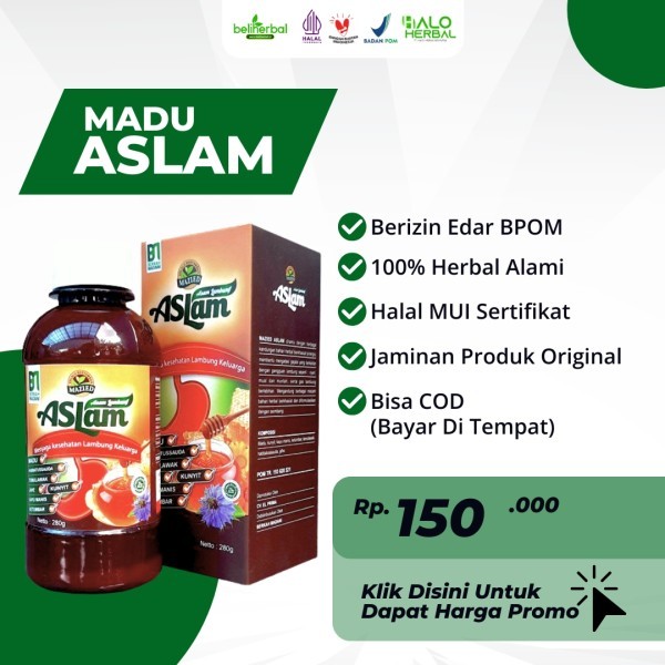 MADU ASLAM - Madu Plus Herbal Probiotik Khusus Masalah Lambung