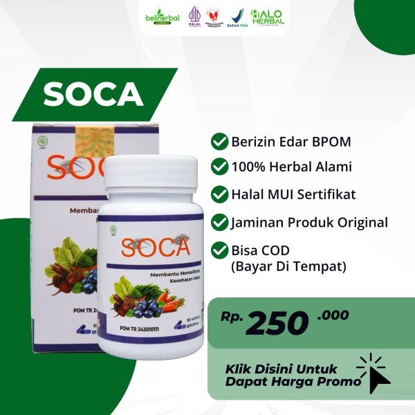 SOCA Kapsul Herbal Mata Katarak Minus Silinder