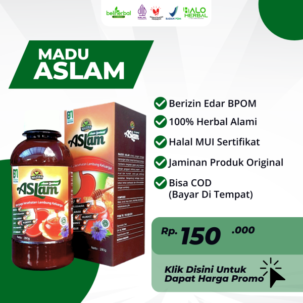 MADU ASLAM - Madu Lambung Herbal Pencernaan